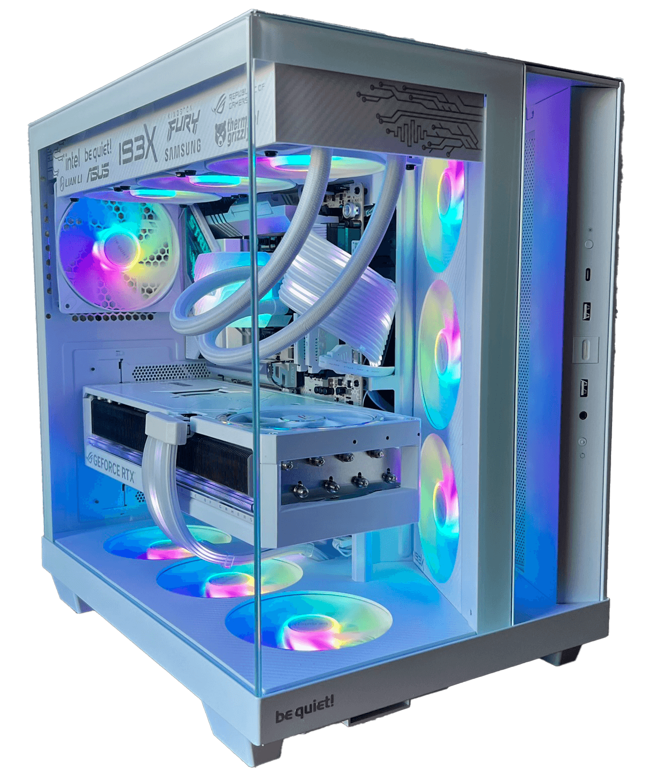 The same build with the lighting switched to RGB