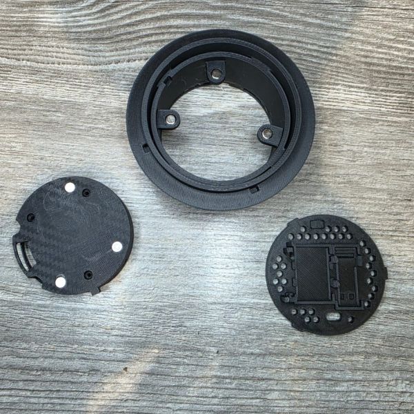 The printed parts before assembly