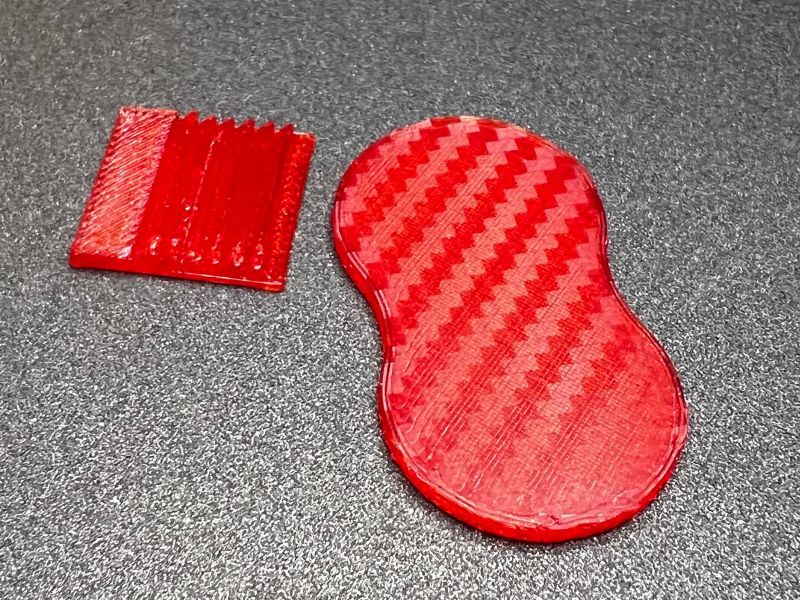 Red TPU inlay and light window