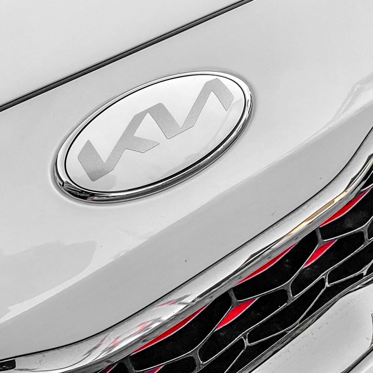 New KIA emblem on the bonnet of the ProCeed GT