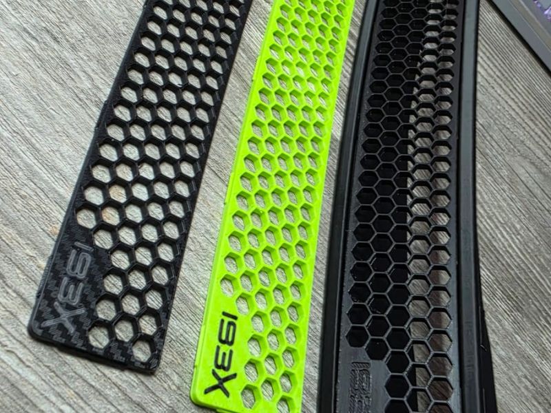 Honeycomb inserts with the IBEX logo moulded in
