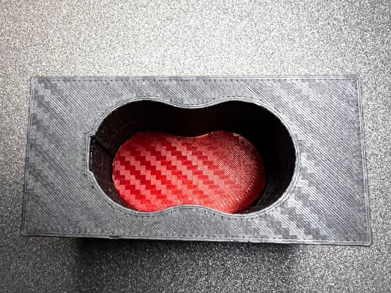 Insert with the red TPU inlay at the bottom