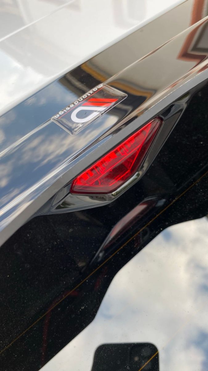 Maxton Design rear diffuser with the red rear fog light of the KIA ProCeed GT