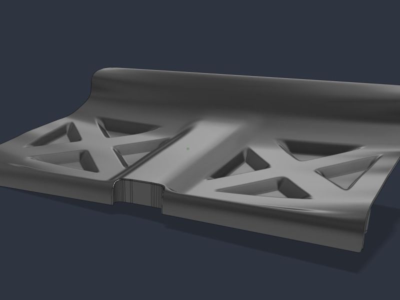 3D model of the seat delete surface
