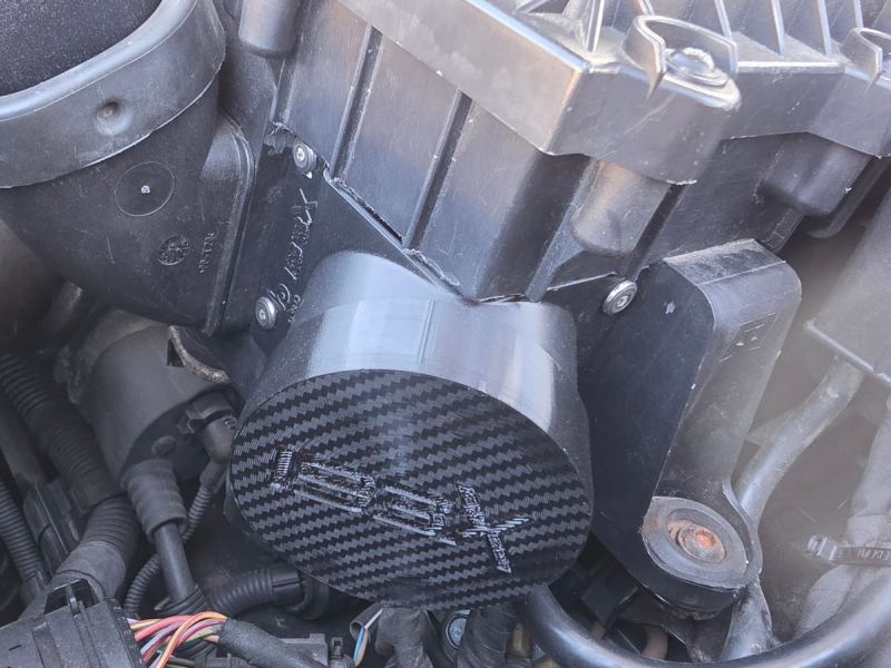 TPU cap on the airbox inlet, second angle